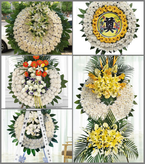 山东淄博临淄区朱台镇前夏东村花圈速递
